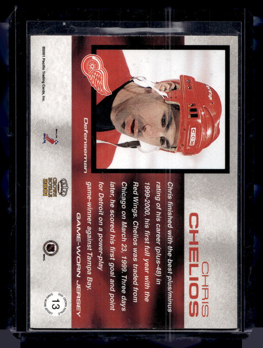 2000-01 Pacific Crown Royale - Game-Worn Jerseys - Chris Chelios #13 /1157