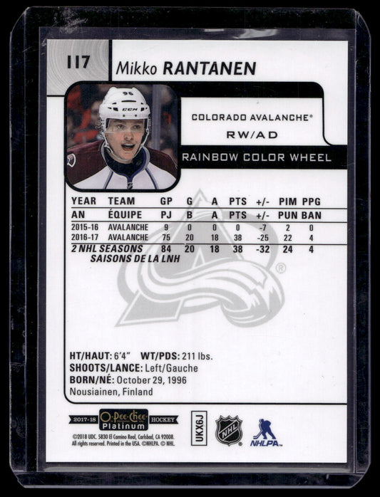 2017-18 Upper Deck OPC Platinum - Rainbow Color Wheel - Mikko Rantanen #117