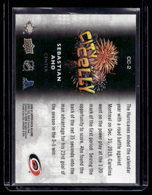 2020-21 Upper Deck Allure - City Celly - Sebastian Aho #CC-2