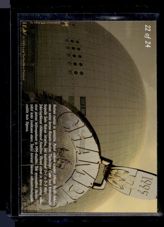 1995-96 Sisu - Gold Cards - Raimo Summanen #22