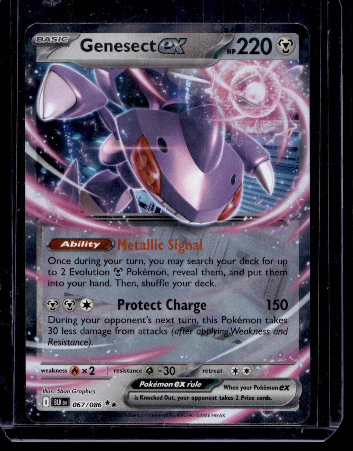 2025 Pokemon - Scarlet & Violet - Black Bolt - Genesect ex #067