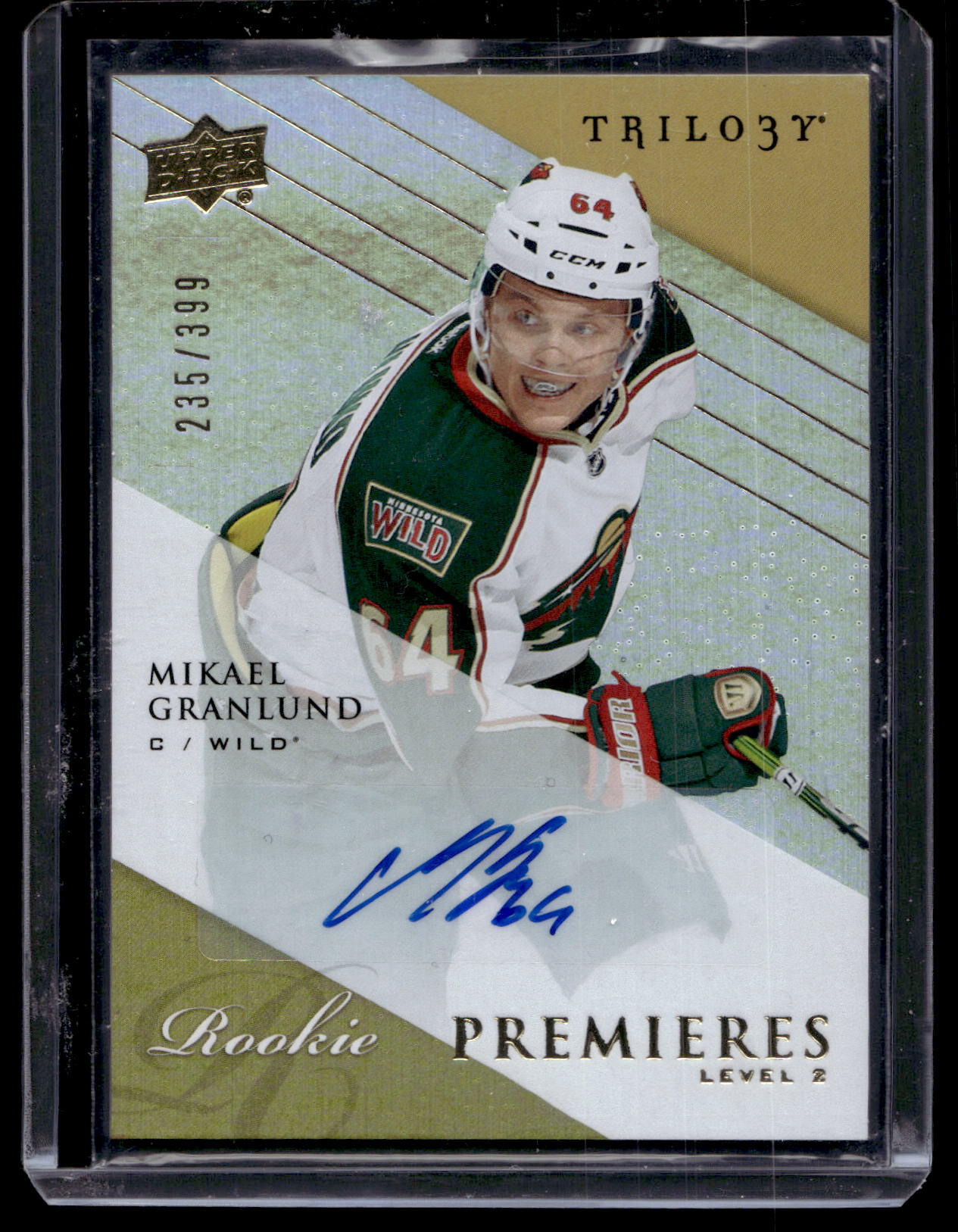 2013-14 Upper Deck Trilogy - Rookie Premieres Level 2 - Mikael Granlund #114 /399 RC