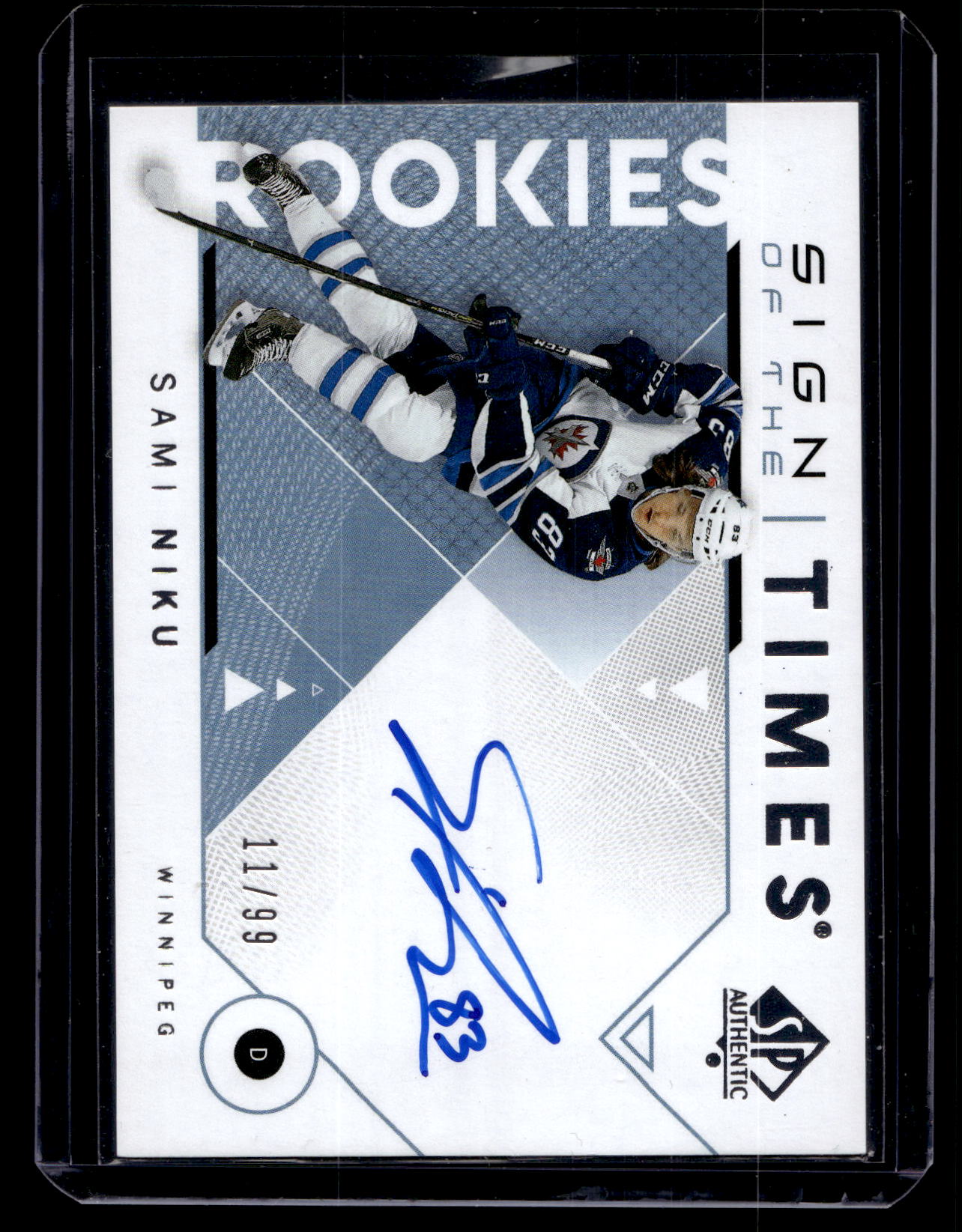 2018-19 Upper Deck SP Authentic - Sign of the Times Rookies - Sami Niku #SOTR-SN /99 RY