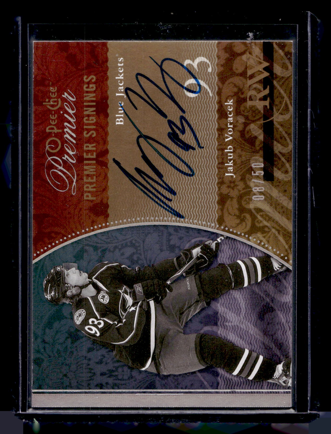 2009-10 O-Pee-Chee Premier - Premier Signings - Jakub Voracek #PS-JV /50