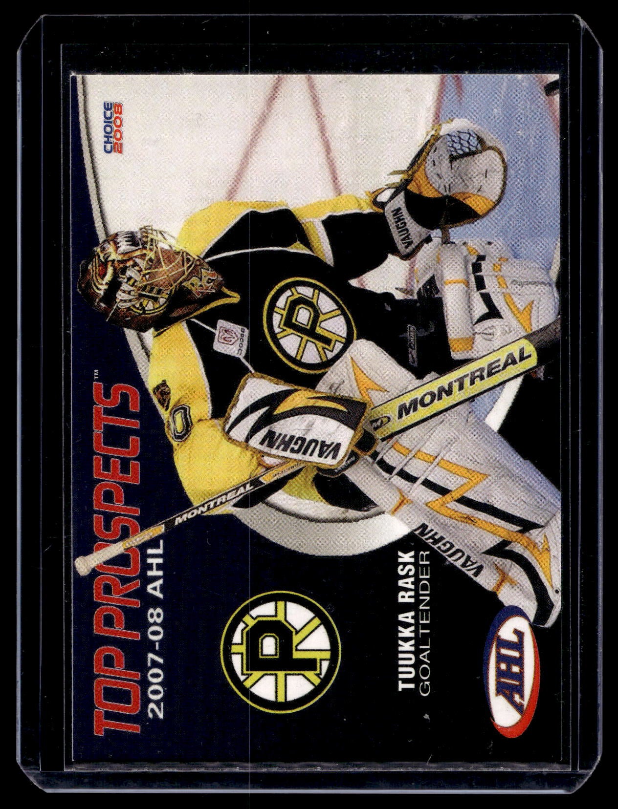 2007-08 Choice AHL Top Prospects - Tuukka Rask #36 RY