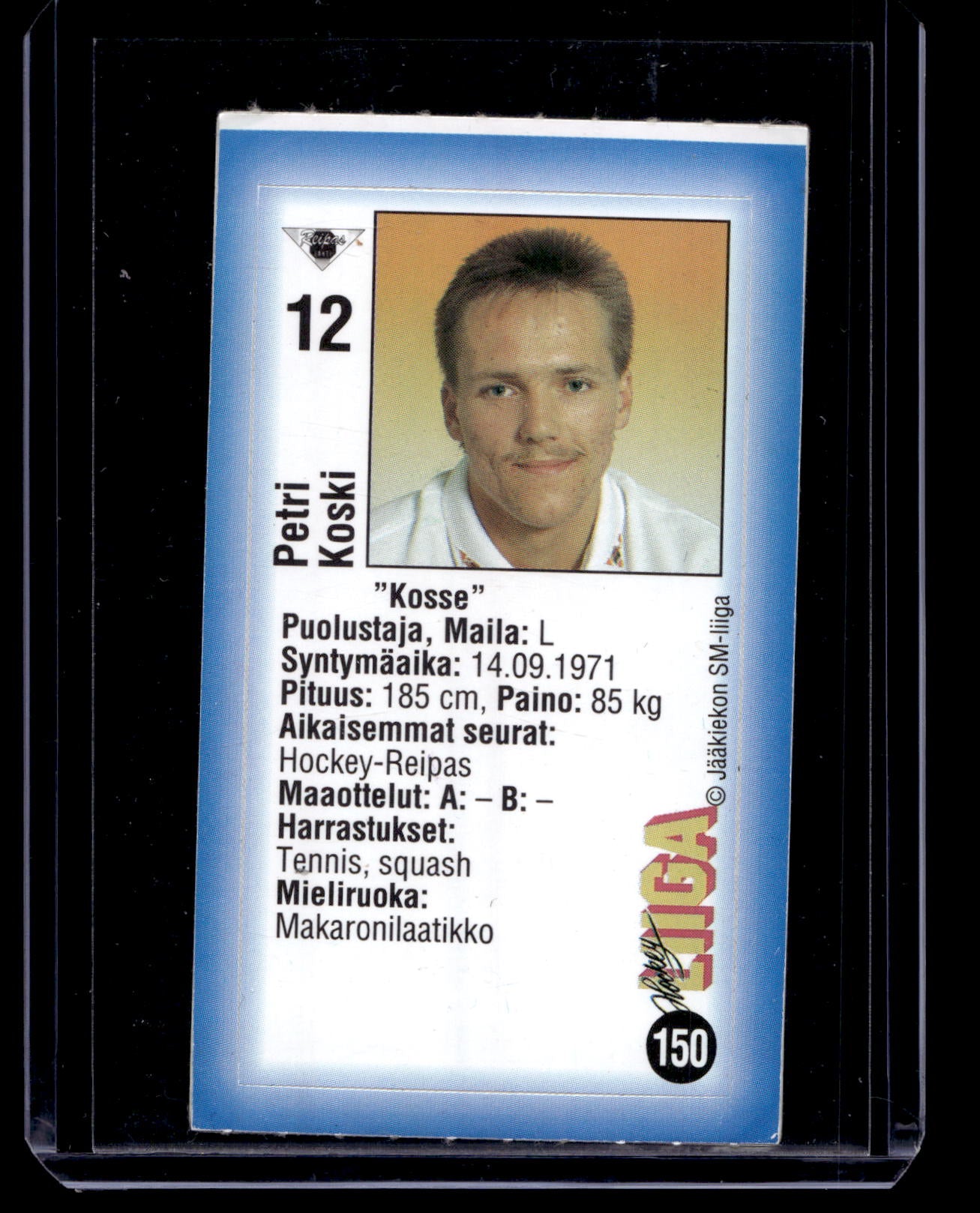 1992-93 JyväsHyvä HockeyLiiga - Petri Koski #150