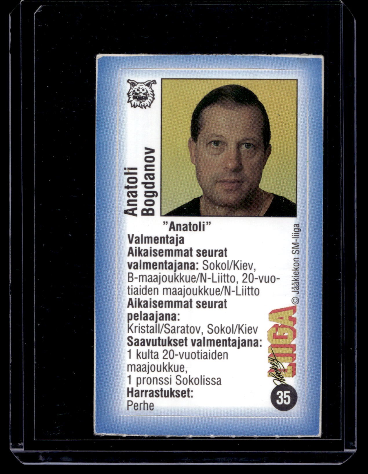 1992-93 JyväsHyvä HockeyLiiga - Anatoli Bogdanov #35