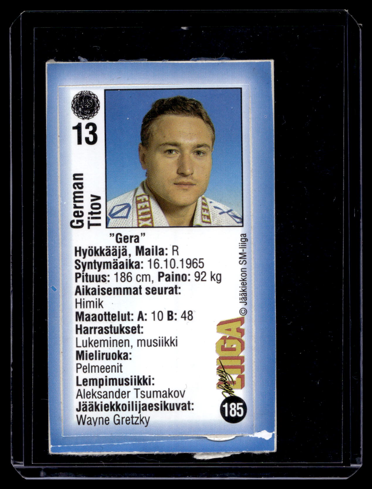1992-93 JyväsHyvä HockeyLiiga - German Titov #185