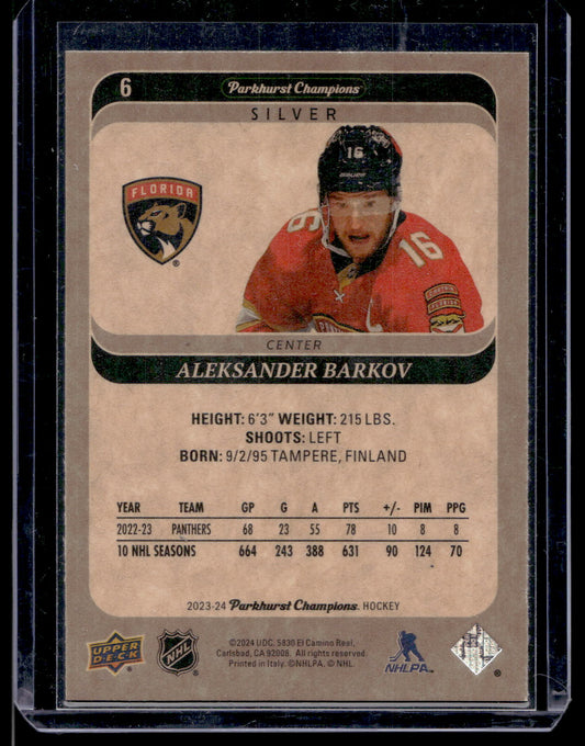 2023-24 Upper Deck Parkhurst Champions - Silver - Aleksander Barkov #6
