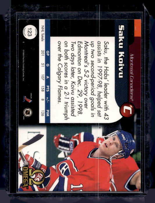 1998-99 Pacific Omega - Red - Saku Koivu #123