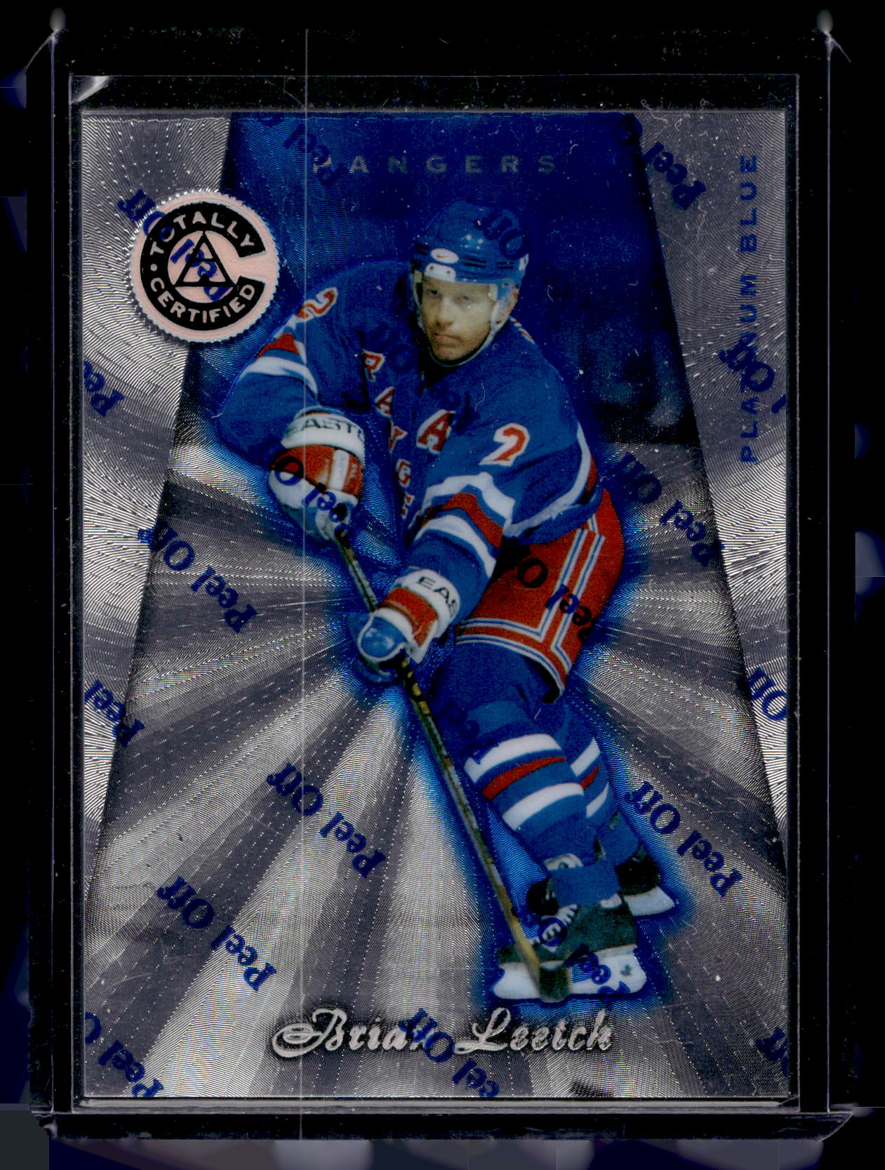 1997-98 Pinnacle Totally Certified - Executive Master Set - Platinum Blue - Brian Leetch #36 XXXX/3099