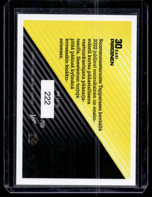 2023-24 Cardset - Stone Walls Blue - Kari Piironen #SW11 /500