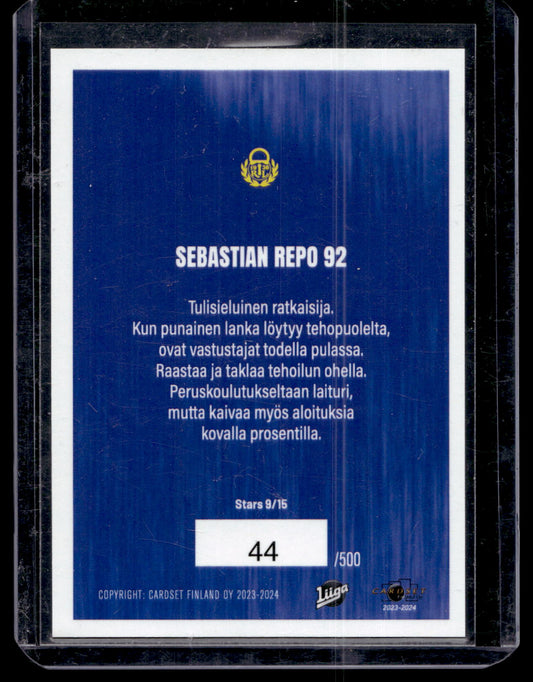 2023-24 Cardset - Stars Blue - Sebastian Repo #Stars9 /500