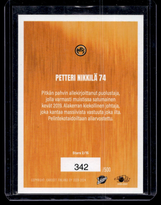 2023-24 Cardset - Stars Blue - Petteri Nikkilä #Stars2 /500