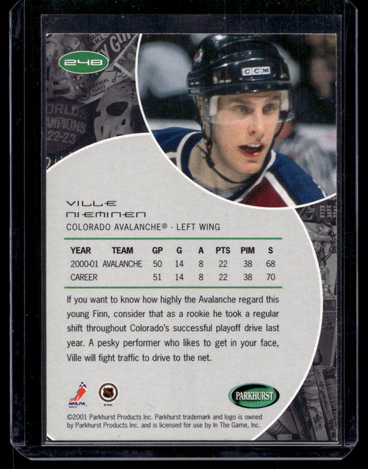 2001-02 In the Game Parkhurst - Ville Nieminen #248