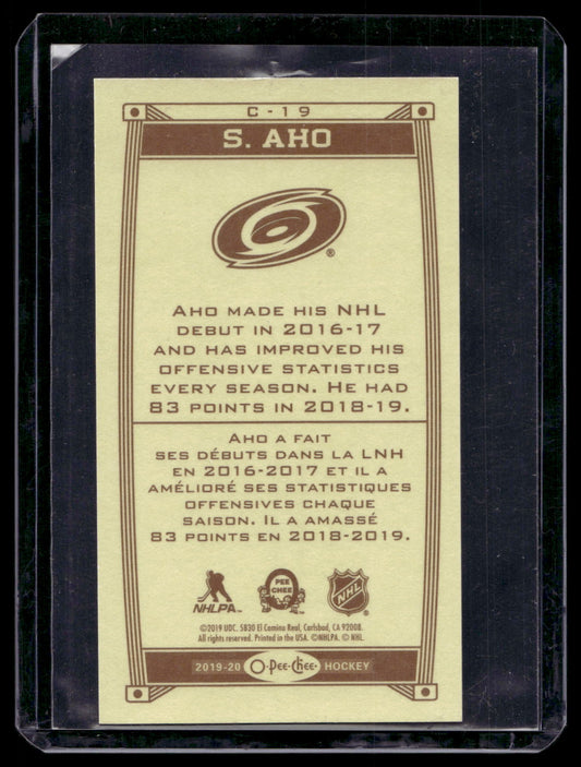 2019-20 O-Pee-Chee - Caramel Minis - Sebastian Aho #C-19