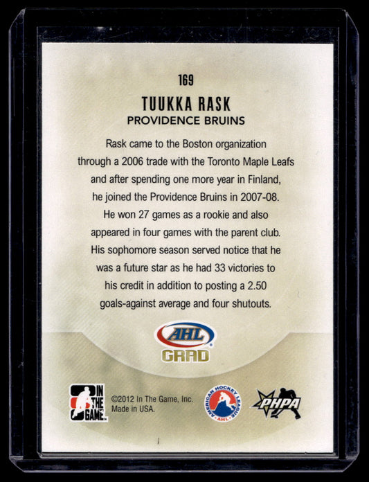 2011-12 In the Game Heroes and Prospects - Tuukka Rask #169