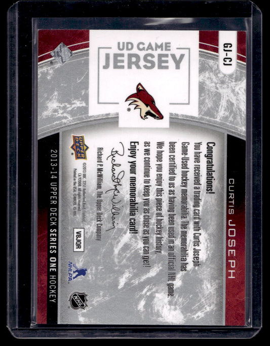 2013-14 Upper Deck - UD Game Jersey Series 1 - Curtis Joseph #GJ-CJ
