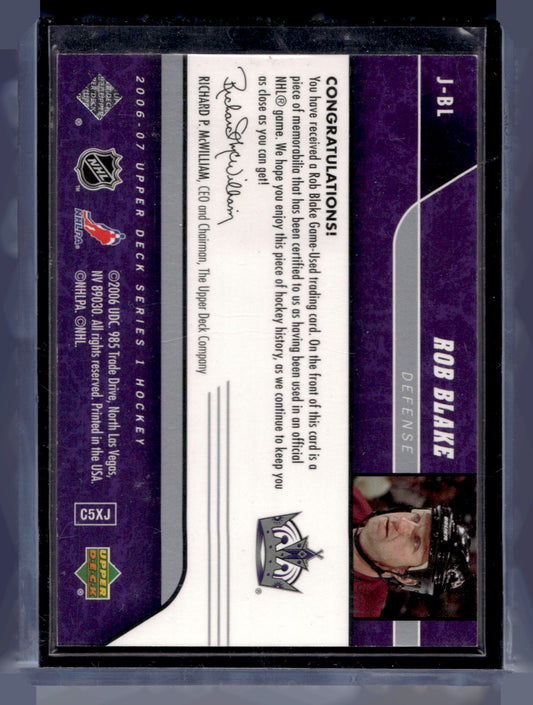 2006-07 Upper Deck - UD Game Jersey - Rob Blake #J-BL