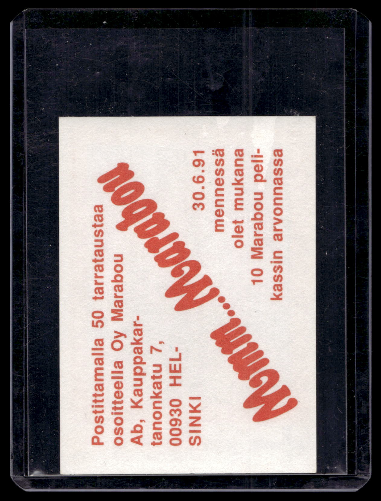 1991 Semic Marabou - Jukka Tammi #4