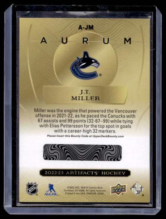 2022-23 Upper Deck Artifacts Bounty - Aurum - J.T. Miller #A-JM