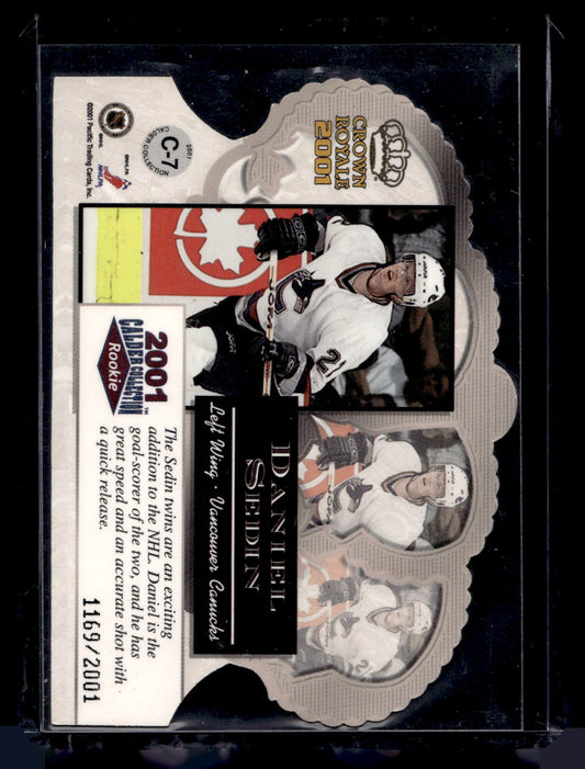 2001 Pacific Crown Royale Calder Collection All-Star Game - Daniel Sedin #C-7 /2001