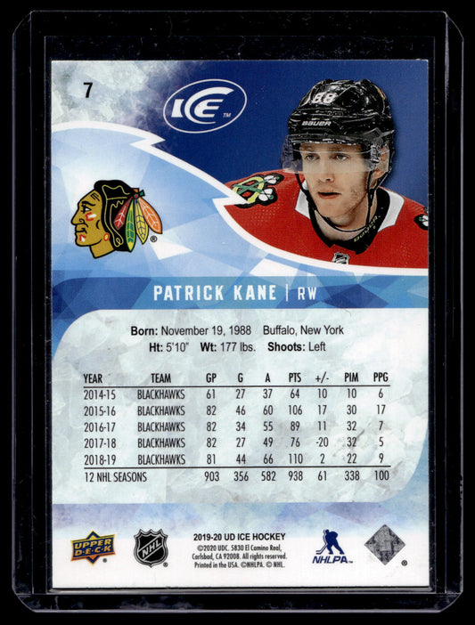 2019-20 Upper Deck Ice - Orange - Patrick Kane #7
