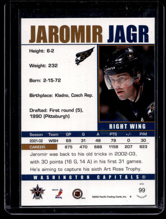 2002-03 Pacific Vanguard - Jaromir Jagr #99