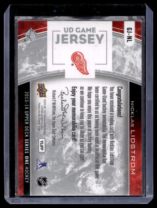 2013-14 Upper Deck - UD Game Jersey Series 1 - Nicklas Lidstrom #GJ-NL