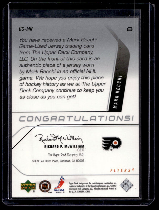 2002-03 Upper Deck - CHL Graduates - Mark Recchi #CG-MR