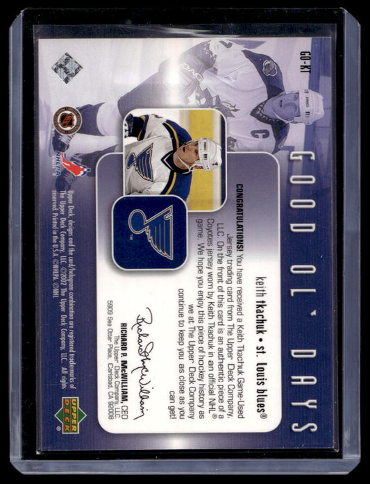 2002-03 Upper Deck - Good Ol' Days - Keith Tkachuk #GO-KT