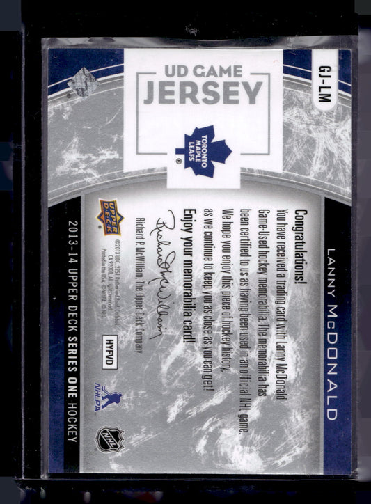2013-14 Upper Deck - UD Game Jersey Series 1 - Lanny McDonald #GJ-LM