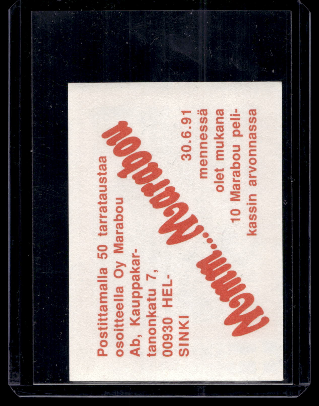 1991 Semic Marabou - Thomas Steen #209