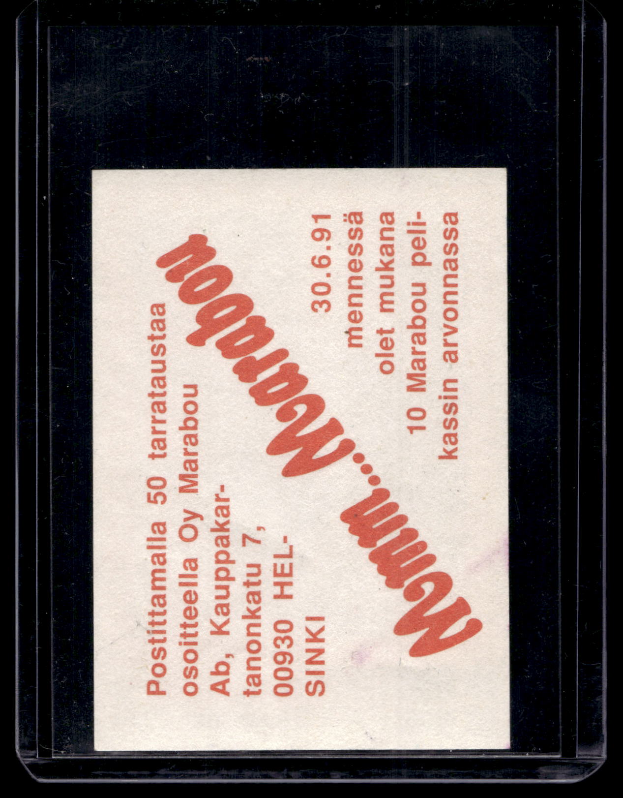 1991 Semic Marabou - Calle Johansson #207