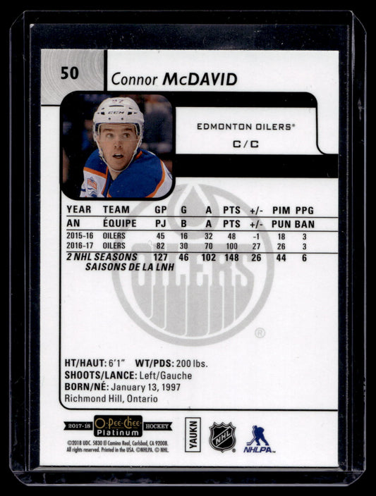 2017-18 Upper Deck OPC Platinum - Connor McDavid #50