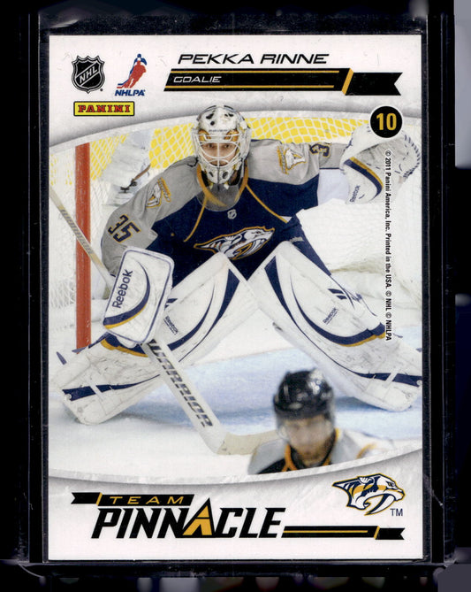 2011-12 Panini Pinnacle - Team Pinnacle - Carey Price / Pekka Rinne #10