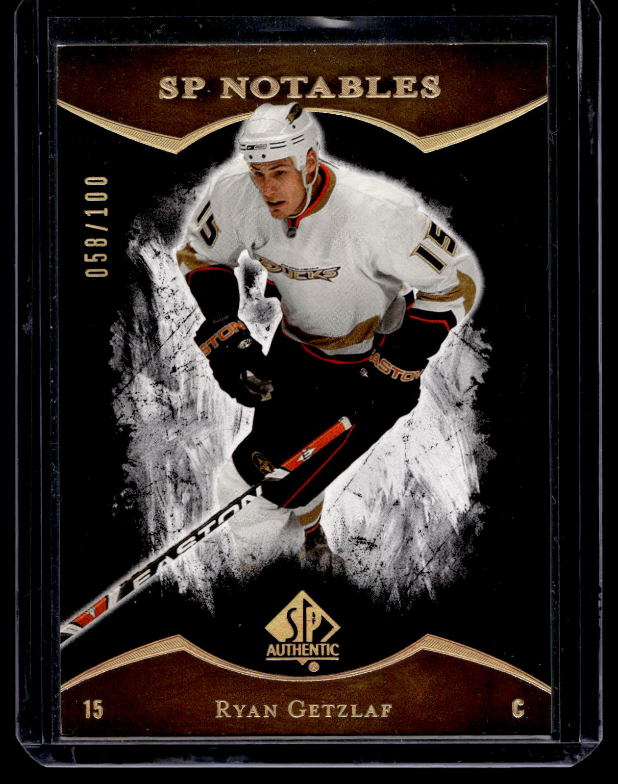 2007-08 Upper Deck SP Authentic - Limited - SP Notables - Ryan Getzlaf #160 /100