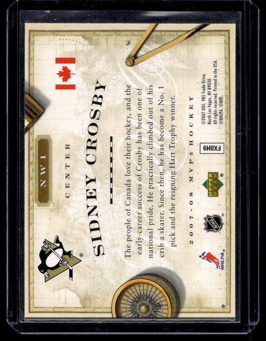 2007-08 Upper Deck MVP - New World Order - Sidney Crosby #NW1
