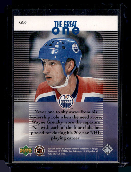 1999 Upper Deck Gretzky Living Legend - The Great One - Wayne Gretzky #GO6