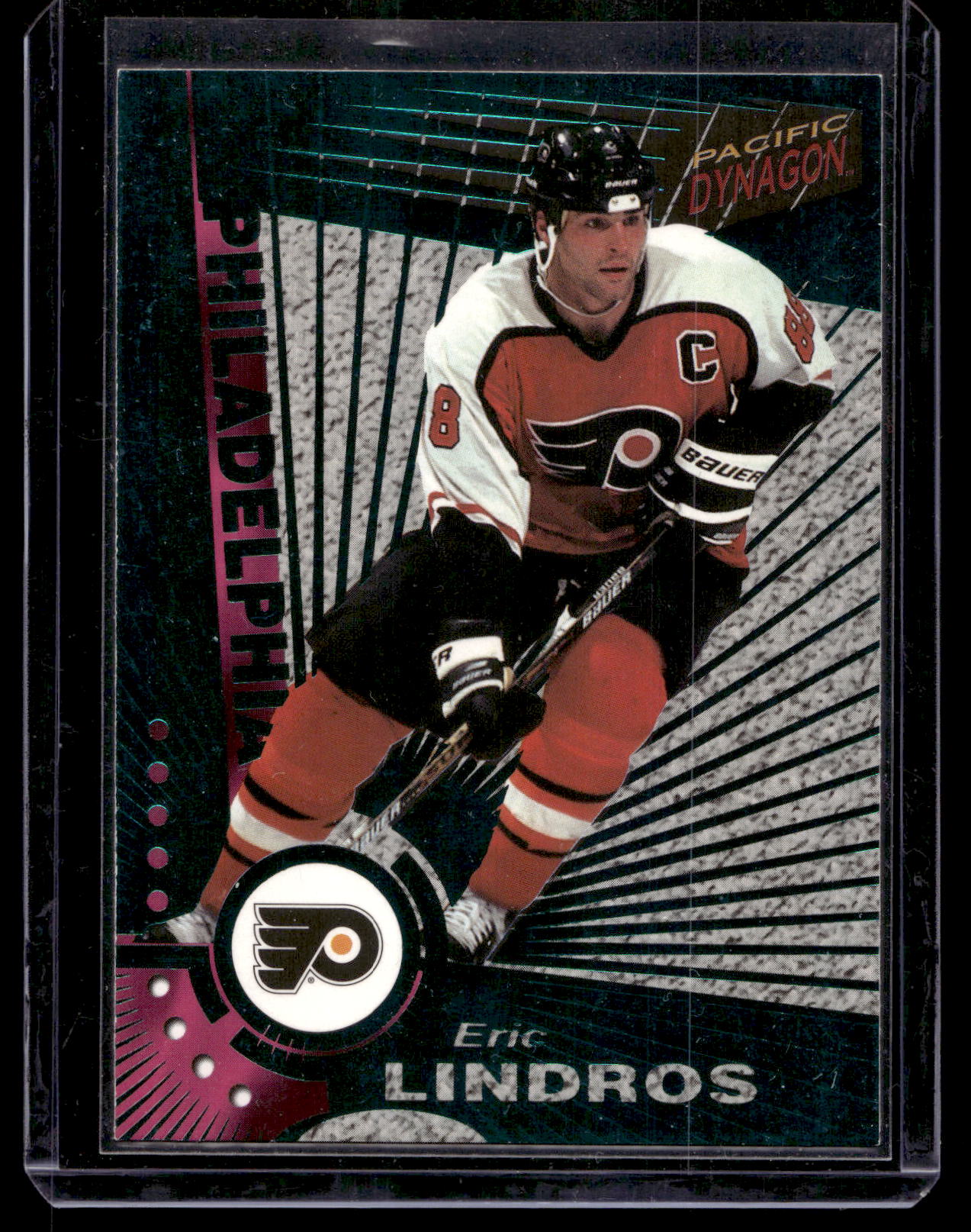 1997-98 Pacific Dynagon - Emerald - Eric Lindros #91