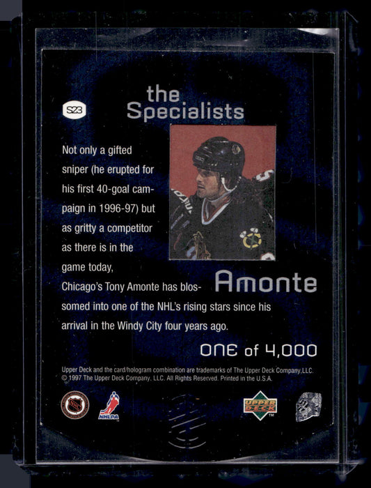 1997-98 Upper Deck - The Specialists - Tony Amonte #S23 /4000