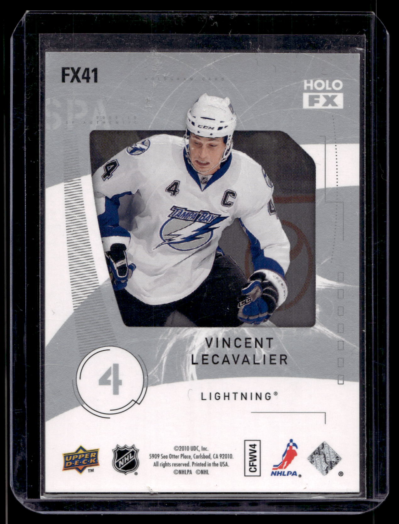 2009-10 Upper Deck SP Authentic - Holo FX - Vincent Lecavalier #FX41