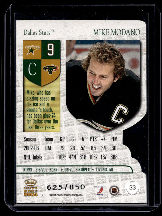 2003-04 Pacific Crown Royale - Blue - Mike Modano #33 /850