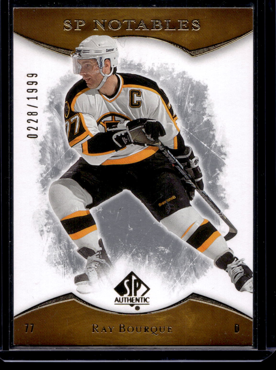 2007-08 Upper Deck SP Authentic - SP Notables - Ray Bourque #158 /1999