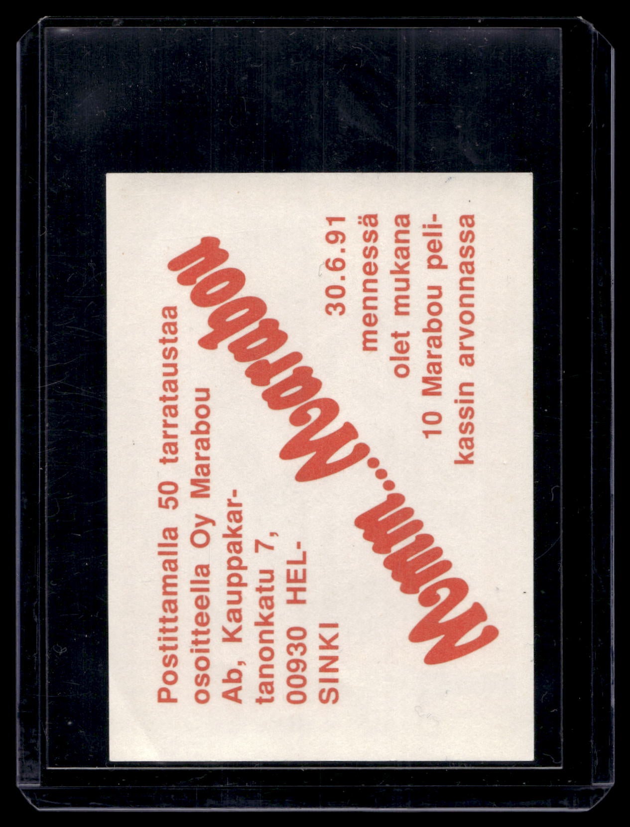 1991 Semic Marabou - Thomas Werner #172