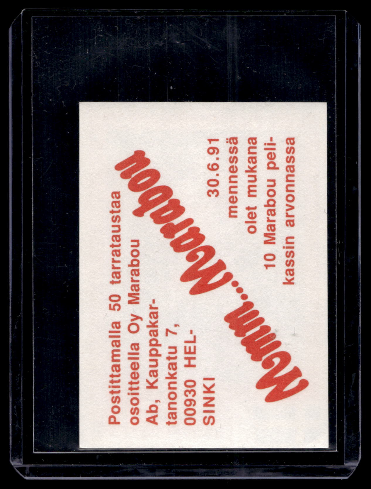 1991 Semic Marabou - Thomas Rundqvist #39
