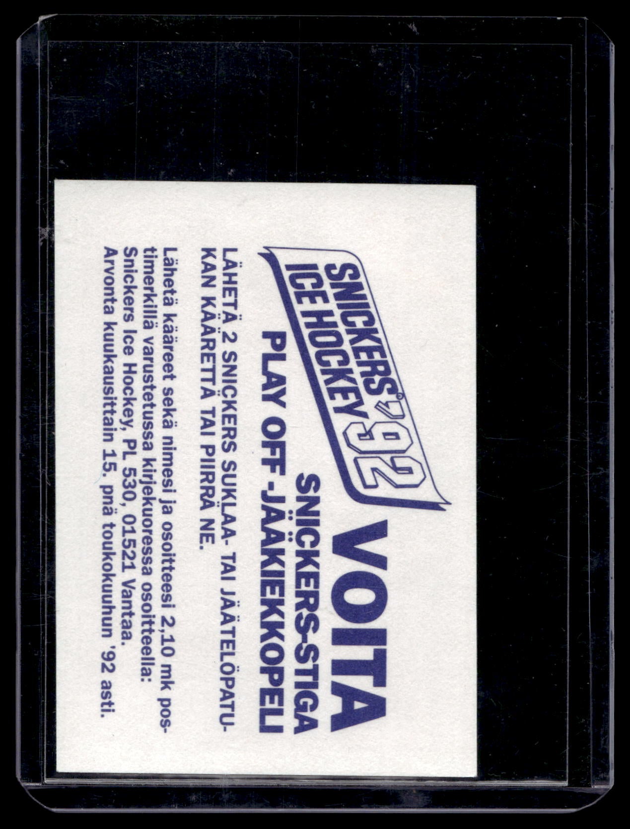 1992 Semic Snickers - Tony Granato #162