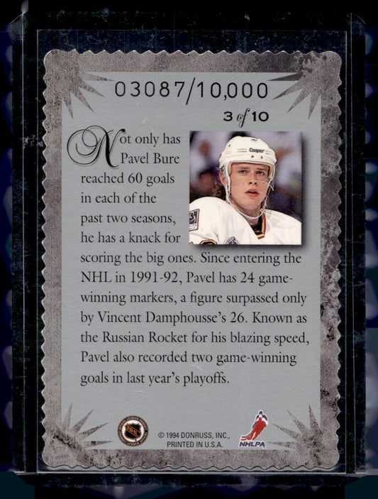 1994-95 Donruss - Elite Series - Pavel Bure #3 /10000