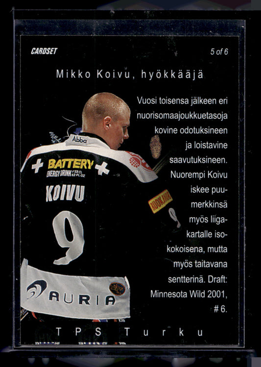 2001-02 Cardset Finland SM-Liiga - Adrenaline Rush - Mikko Koivu #5