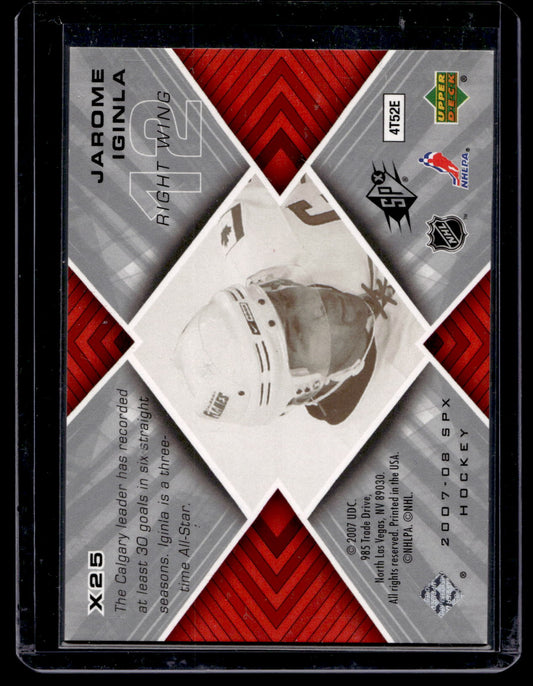 2007-08 Upper Deck SPx - SPXtreme - Jarome Iginla #X25 /999